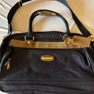 Black and Tan Men's Travel Bag